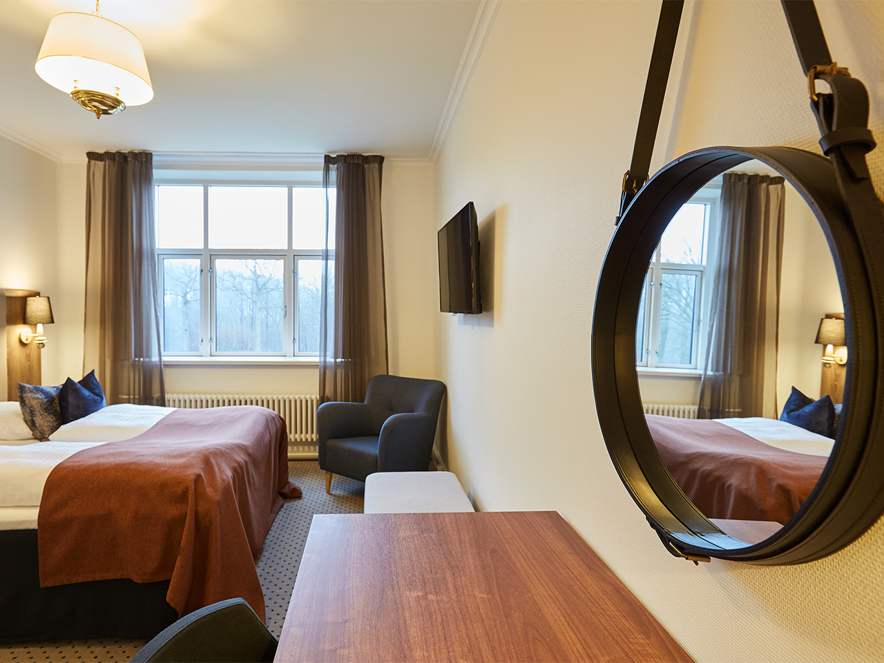 Soveværelse i suite med udsigt